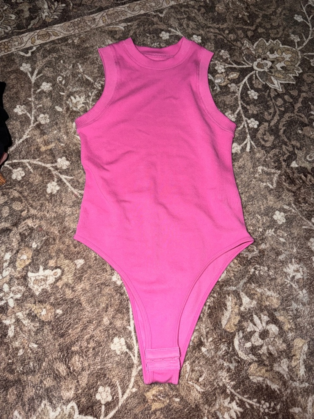 Girls' Sleeveless Pink One-Piece Bodysuit